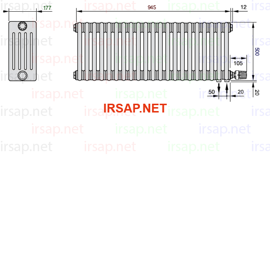 Радиатор IRSAP Tesi 50500/21 T26 CL 01